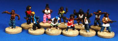 Thugz figures (12) by Bobby Jackson